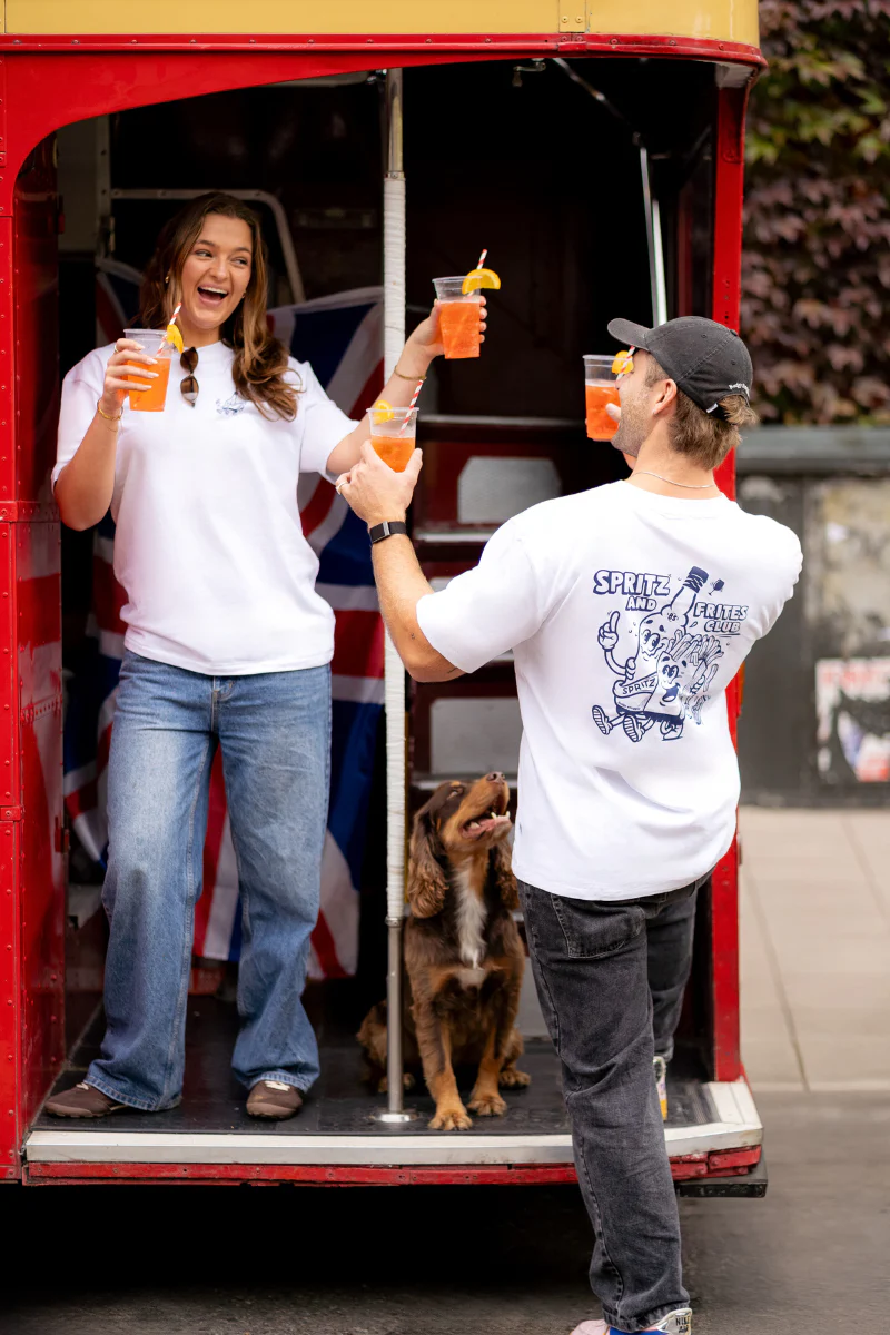 White Tee with Spritz and Frites - Image 3
