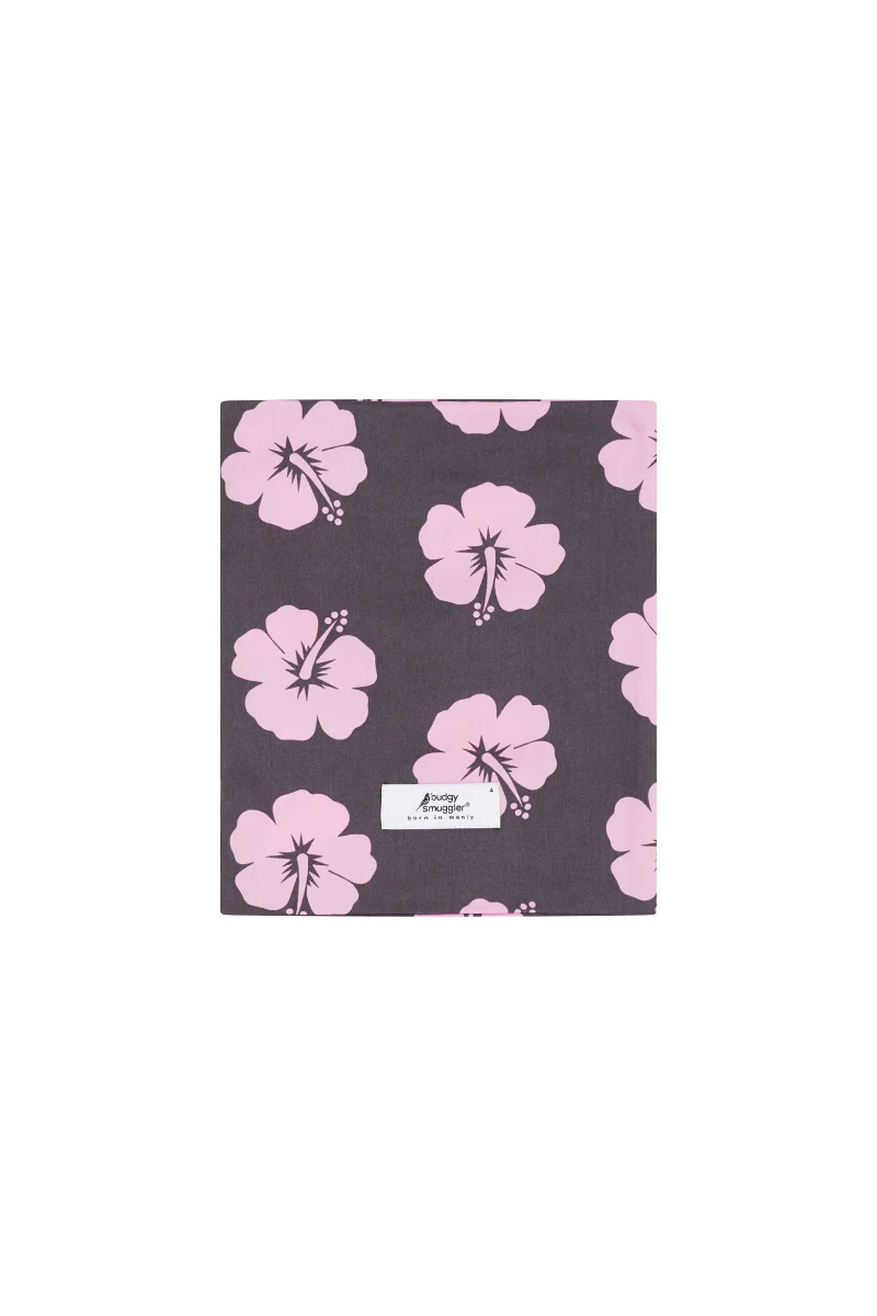 Men's Pyjama Set in Brown and Pink Hibiscus - Image 10
