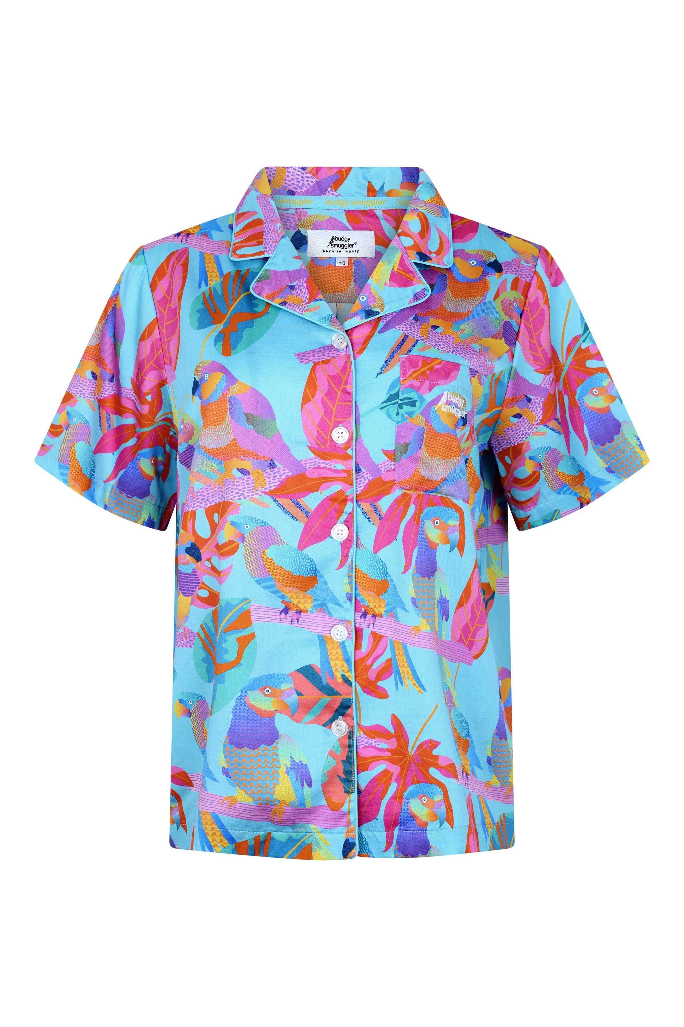 Women's Pyjama Set in Techno Parrots - Image 6